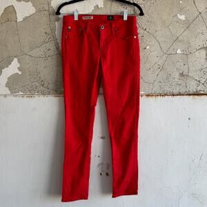 AG Adriano Goldschmied Red Ankle & Cropped Jeans